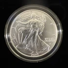 2021 W American Eagle One Ounce Silver Uncirculated Coin BOX COA
