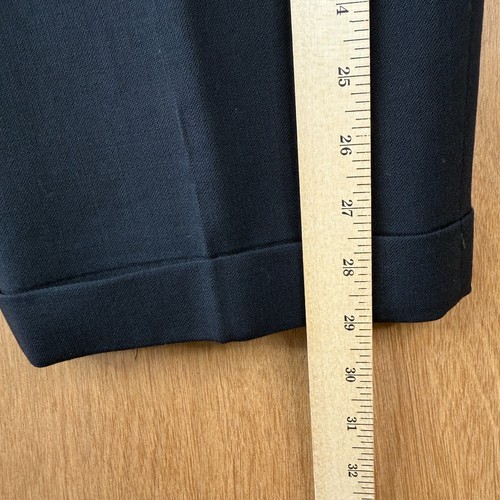 VINTAGE Joseph Abboud Suit Mens 44R Midnight Navy Blue 2 Button Canvas Wool 90s - Picture 17 of 22
