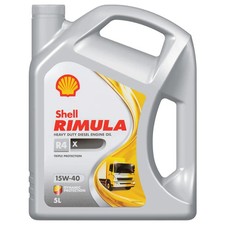 Shell Engine Oil Rimula R4 X 15W-40 E3 E5 E7 CH-4 CI-4 SL 5 Litre DH-1