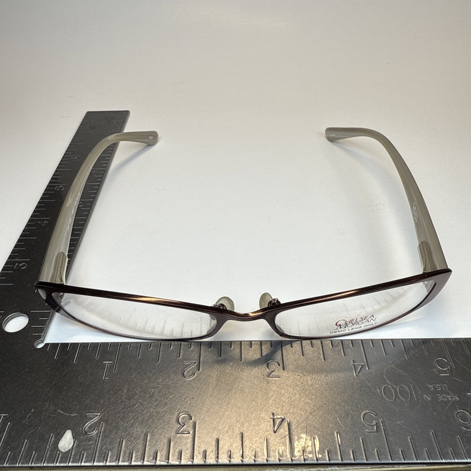 Chelsea Morgan CM823 Brown Eyeglasses Frame ONLY Women Full Rim 51-16-130