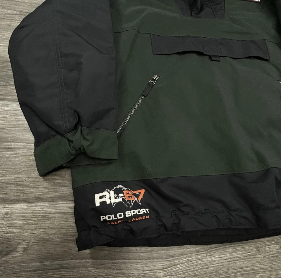 Chaqueta Polo Deportiva Ralph Lauren Anorak Rara RL-67 Para Hombre Talla Mediana Foto 4 de 4