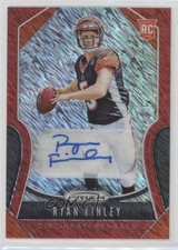2019 Panini Prizm Rookies Red Shimmer 25/25 Ryan Finley #306 Auto et6