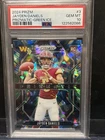 Jayden Daniels 2024 Panini Prizm Prizmatic-Green Ice RC PSA 10