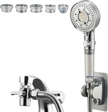 Handheld Shower Head & Hose Faucet Sprayer 2 Mode Aerator For Pets Water Saving
