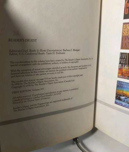 Select Editions Readers Digest Volume 1 1998 Guilt Only Love Five Past Midnight - Foto 7 di 12