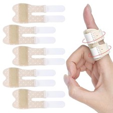 Trigger Finger Splint 5 PCS, Adjustable One Size, Breathable Support Beige