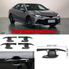 For Toyota Camry 2018-2024 Door Carbon Fiber Handle Cup Bowl Cover Molding Trim