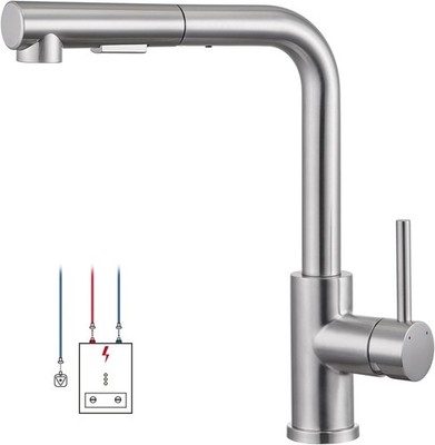 Küchenarmatur Ausziehbar Brause Wasserhahn Küche Mischbatterie Spültischarmatur