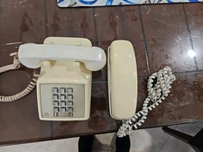 LOT 2~ Electric Bell System Cream/White Touch Tone Vintage Telephone AT&T