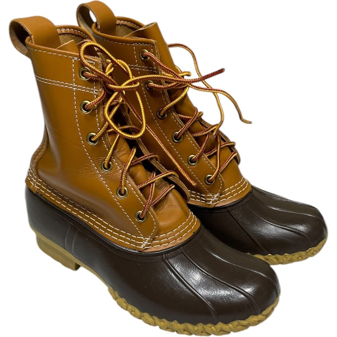 Bean Boots by L.L. Bean Leather Waterproof Rubber Duck Boots  display picture 3