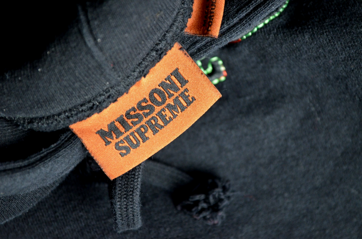 RARE FW21 Supreme x Missoni Hoodie Sweatshirt Size Small Black