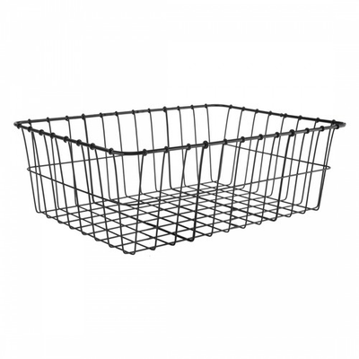 #ad #ad Wald Products No Hardware Basket Black Steel 18x13x6` $42.97