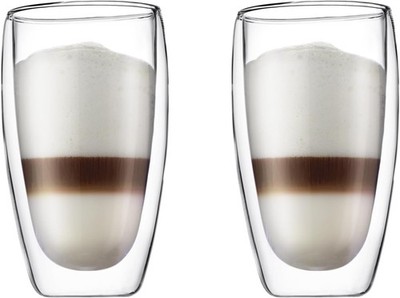 Lot Bodum 15oz Pavina Double Wall High-Heat Borosilicate 15 Oz Transparent Lot/2
