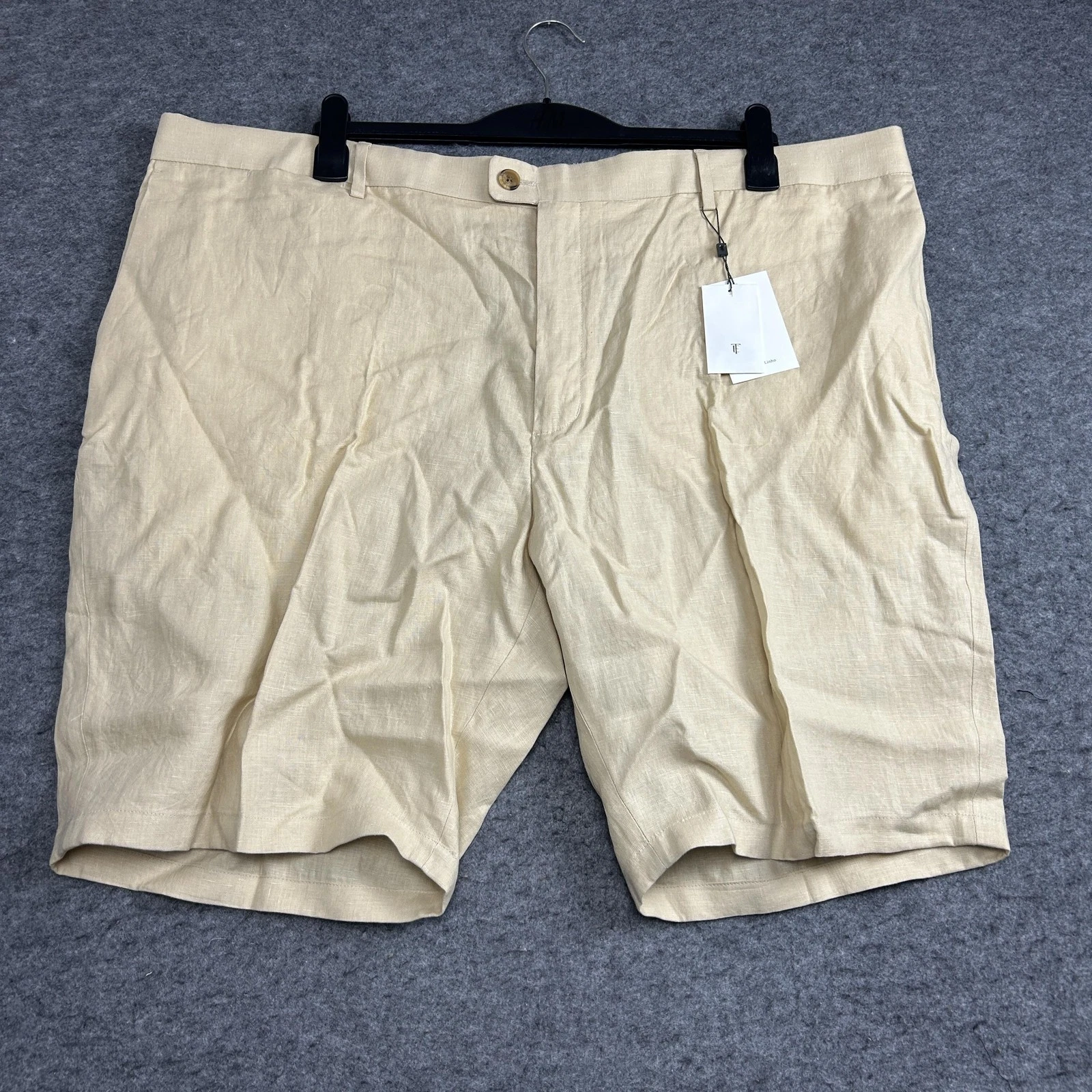 Emidio Tucci Shorts Mens Size 46 US (IT 62) Beige (100% Linen Chino Dress)
