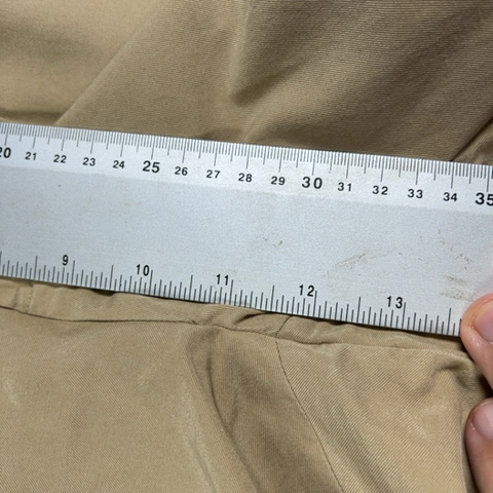 Polo Ralph Lauren Chinos Men's Size 38W 32L Beige Silk Cotton Blend Trousers thumbnail 9