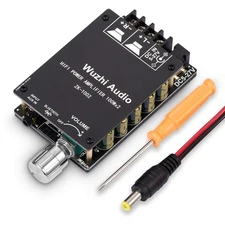 200W Bluetooth 5.0 Power Amplifier 2 Channel Hi-Fi Stereo Audio Amp Home Desk...