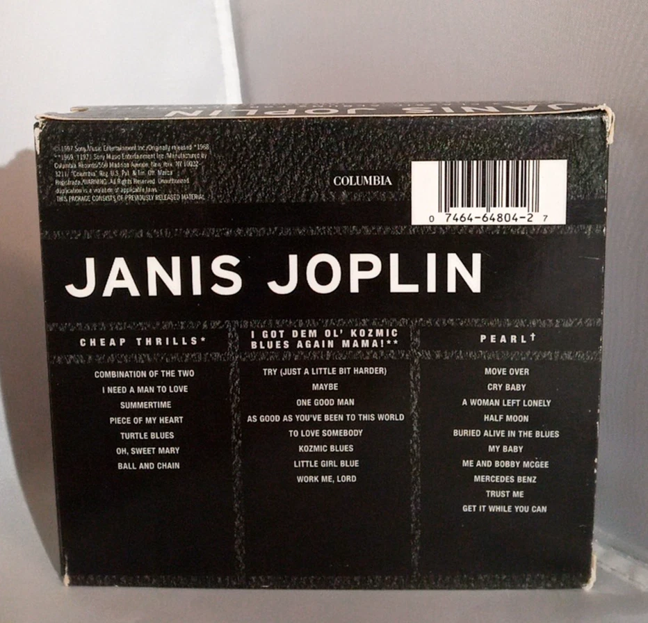 Janis Joplin: The Collection - 1997 Sony Music 3-disc CD Box Set Foto 2 de 4