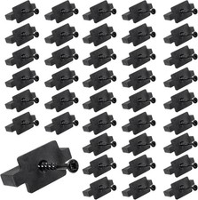 50Pcs Hidden Deck Fasteners Clips, Black Nylon Plastic T Clips for Decking
