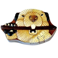 Beaver - Secret Wooden Puzzle Box