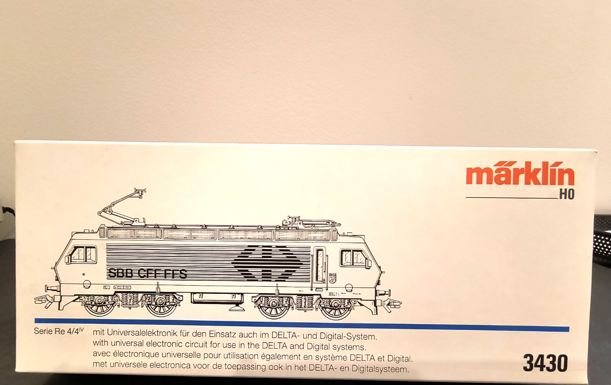 MARKLIN HO 3430 NLA DELTA TA SBB CL Re 4/4 E-LOC ROAD LOCOMOTIVE