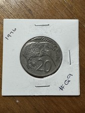 🟢1976 NEW ZEALAND 20 CENT COIN🟢KIWI TWENTY CENTS QUEEN ELIZABETH II #Q9🟢