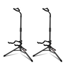 Guitar Stand Pair Folding Floor Stand Black
