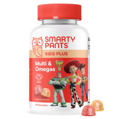 SmartyPants Kids Plus Multivitamin & Omegas Gummies Vitamins C, D3, B12 & Zinc
