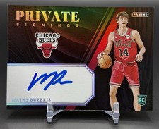 2024-25 Panini Prizm Black Matas Buzelis RC Private Signings Auto Chicago Bulls