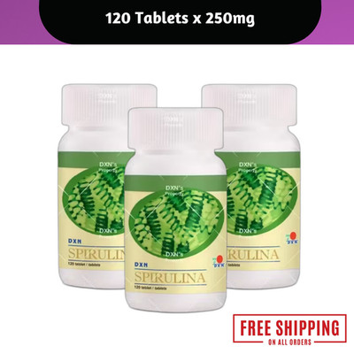 DXN Spirulina 250mg | 120 Tablets | Natural Algae Dietary Supplement