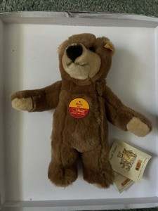 Steiff Molly Bear Small Brown Plush 1997 with Tags & Steiff Club Info