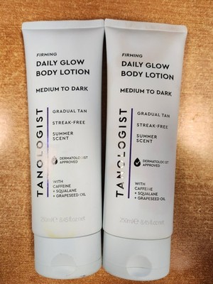 2 Pk: Tanologist Firming Daily Glow Lotion - Medium to Dark 8.45 oz ea.  W2B