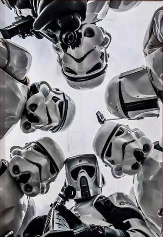 Funny Stormtrooper Bathroom Art Star Wars Print 12x18 Inch Canvas