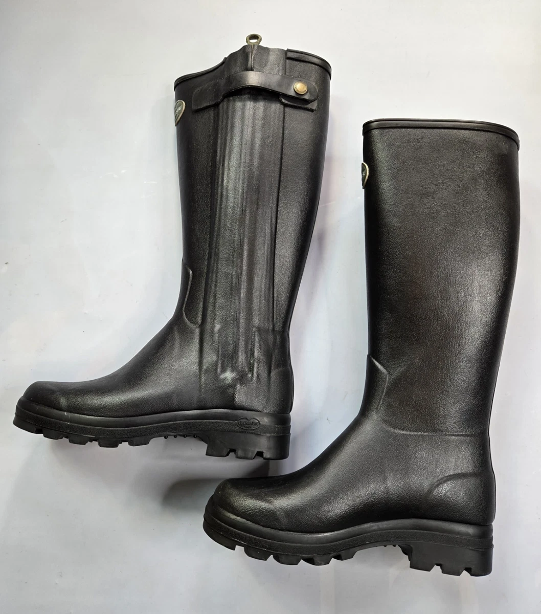Zip Black Rubber Boots for Men for sale | eBay