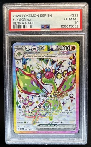 2024 Pokemon Surging Sparks Flygon Ex #222/191 PSA 10 GEM MINT