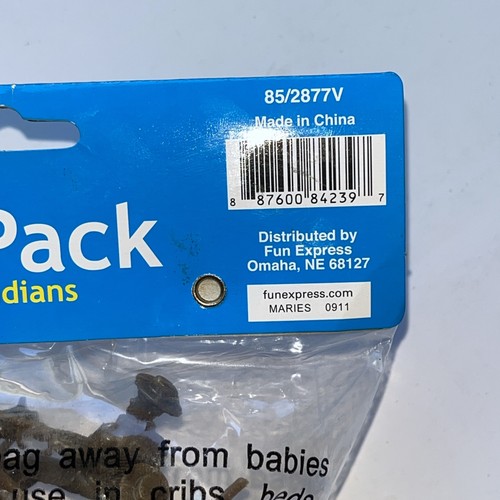 Plastic Cowboys & Indians Figures - Brown, Red, Sealed, Cupcake Toppers, Toys - Picture 6 of 6