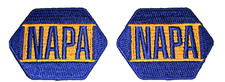 2 Blue NAPA Auto Car Parts New NOS Cloth Advertising Hat or Jacket Patch 1990s