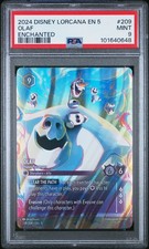 2024 DISNEY LORCANA EN 5-SHIMMERING SKIES ENCHANTED OLAF - HAPPY PASSENGER PSA 9