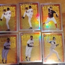 6 2022 Finest FlashbackFlame Throwers  Refractor 2 Pedro 2 Paige 1 Big Unit Rare