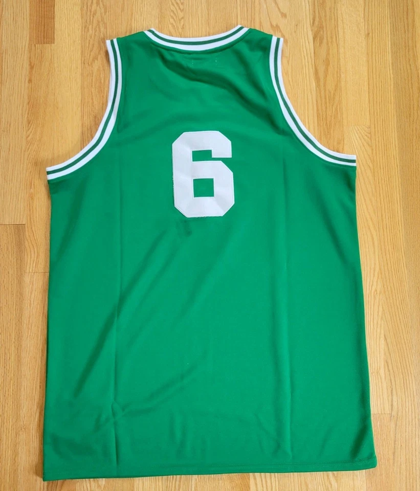 Bill Russell Boston Celtics #6 Mitchell & Ness Jersey Green Size XXL - Image 3 of 3