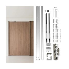 30-59 Inch New Heavy Duty Hidden Sliding Barn Door Hardware and Track, Floati...