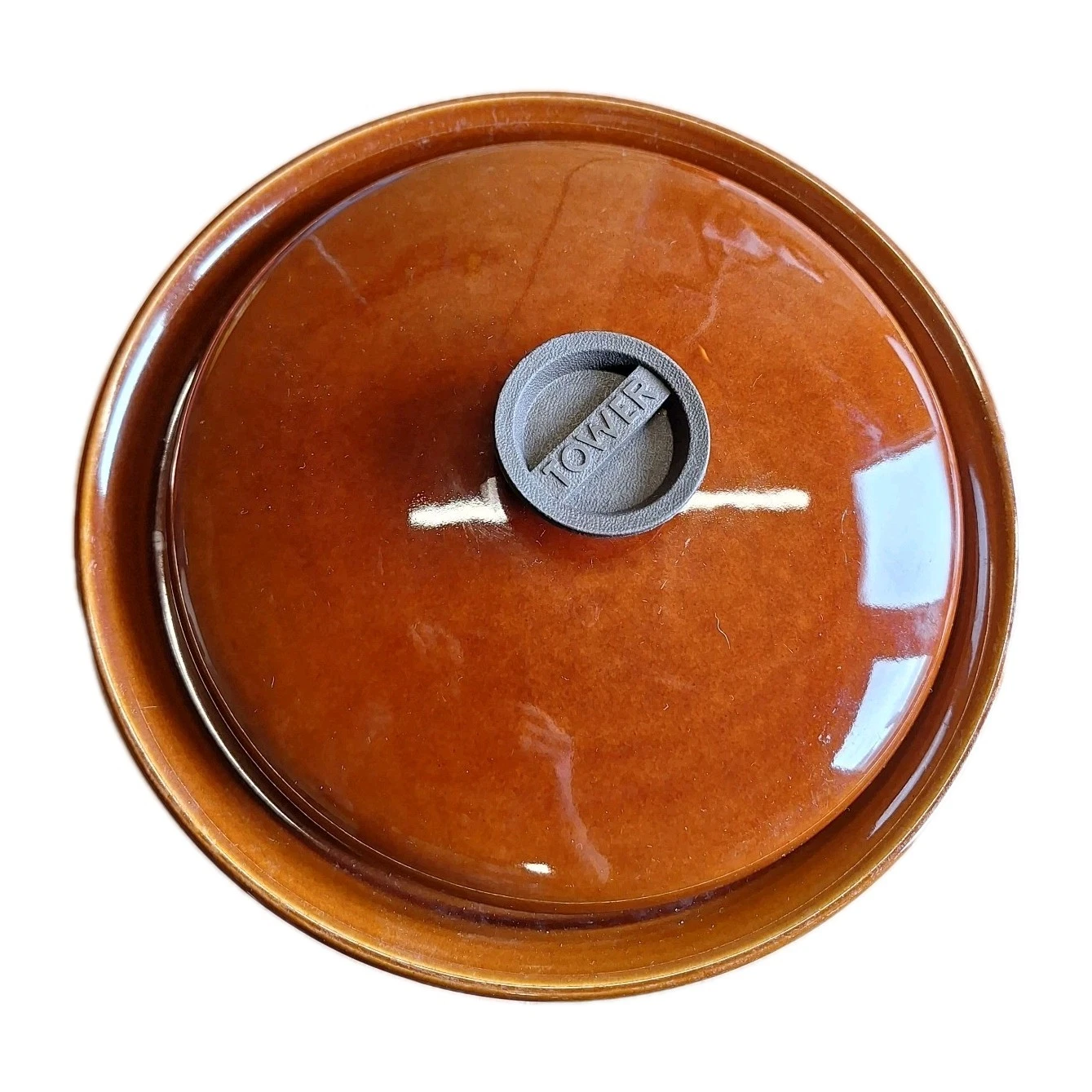 Tower Slow Cooker Dish Bowl With Lid 2.5L 30cm Width Slo Cooker Vintage