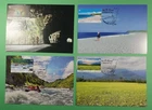 DR WHO TAIWAN CHINA 4 FDC MAXIMUM CARD LANDSCAPE/EXPLORING/SPORTS R62552