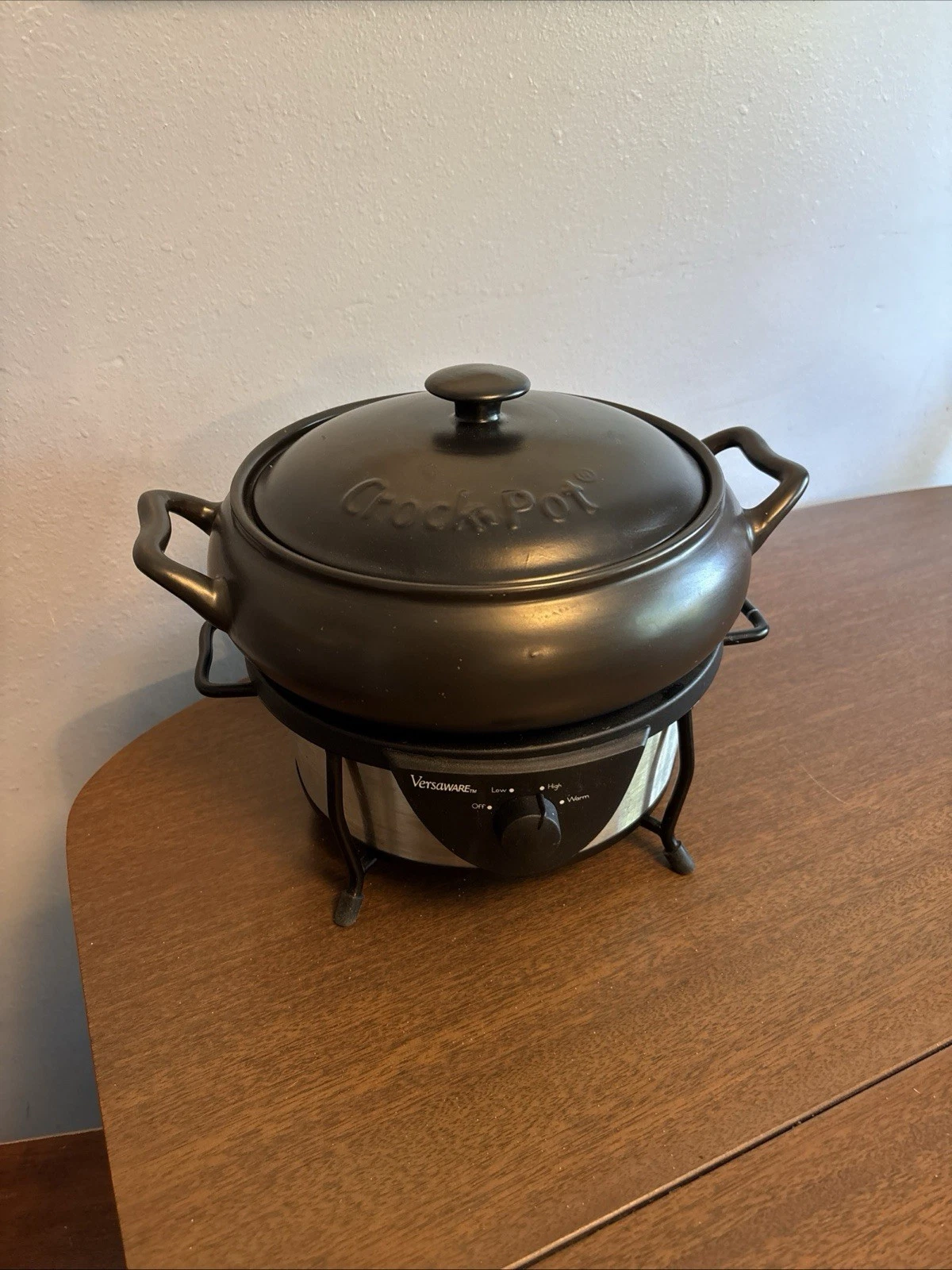 Rival Crock Pot VersaWare SC7600 5 Qt Slow Cooker Brown Stoneware