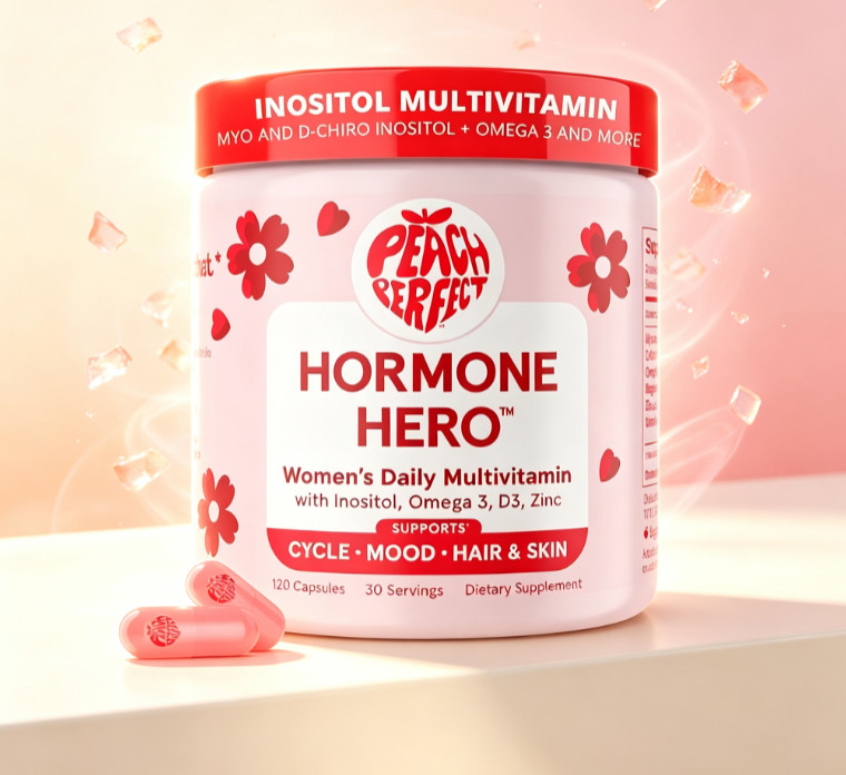 Peach Perfect Hormone Hero Women’s Multivitamin | Inositol Complex Capsules