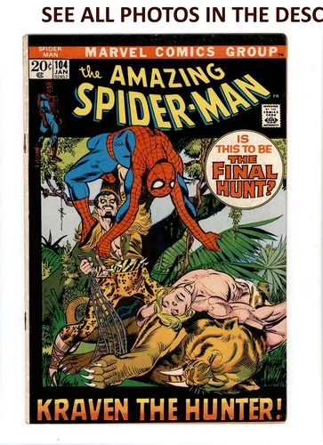 The Amazing Spider-Man #104 JAN 1972 VG- Marvel Comics (HG)