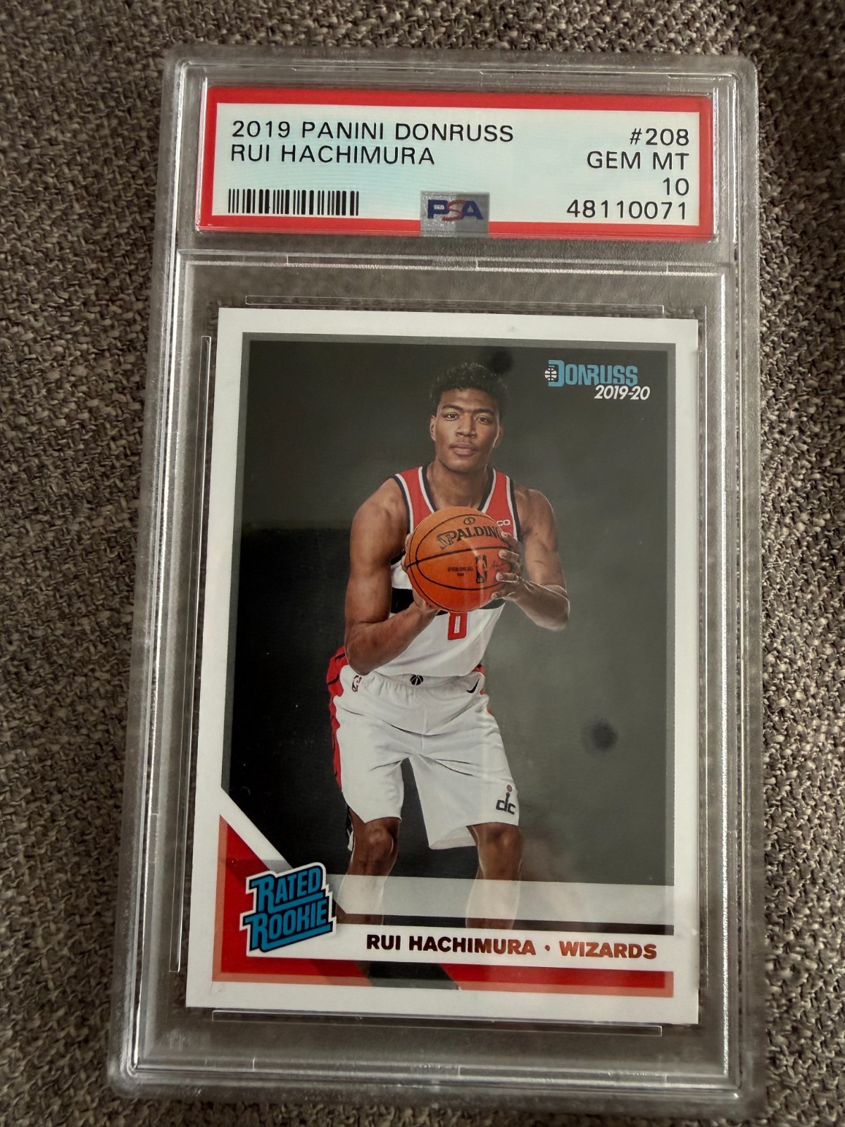 2019-20 Panini Donruss - Rated Rookie Rui Hachimura #208 (RC)