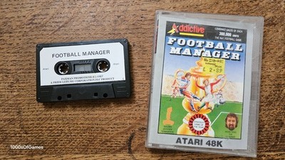 ATARI COMPUTER 800 XL XE - FOOTBALL MANAGER #RG11 CIB ADDICTIVE CASSETTE
