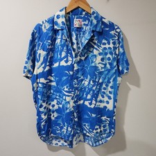 Vintage Jams World Hawiian Floral Flower Beach Summer Island Aloha Mens Medium
