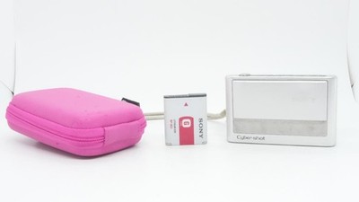 SONY Cyber-shot DSC-T20 ピンク⭐本体、バッテリー、充電器 Sony Cyber-shot DSC-T20 Camera 8.1MP Silver Tested w/ Battery Etc