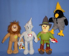 The Wizard of Oz-Scarecrow-Tinman-Cowdarly Lion-plus Crow-Toy Factory-PLUSH SET